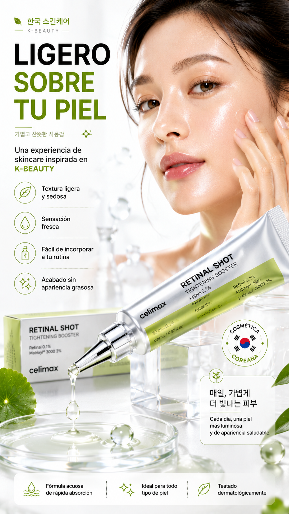 Celimax - Crema Facial Antiarrugas Retinal COREANA